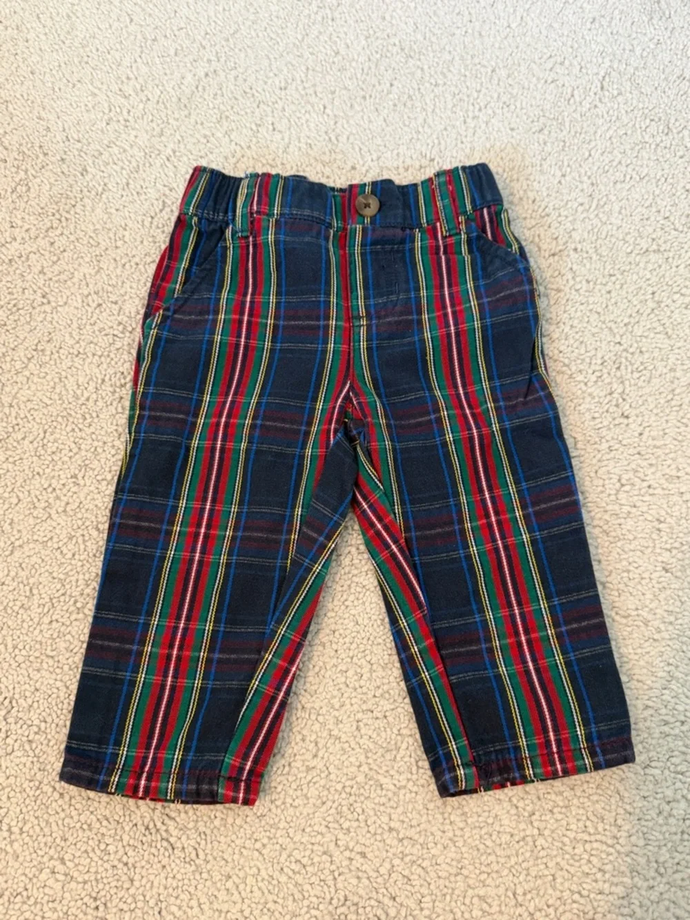 The Children's Place Baby Boy's Plaid Pants Size 6-9 months